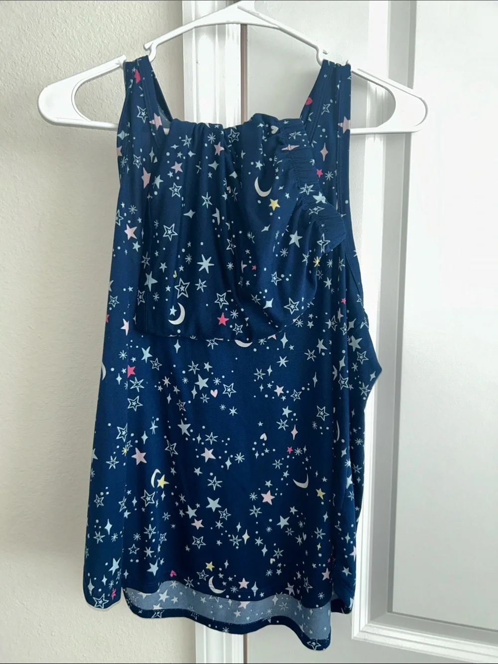 Girls' Navy Star & Moon Pajama Tank Set